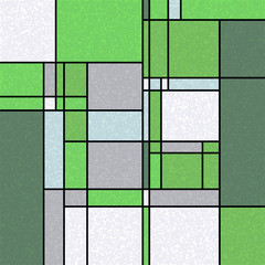 Piet Mondrian Style Computational Generative Art background illustration