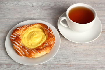Danish Pastry with Custard Filling