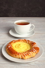 Danish Pastry with Custard Filling