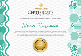 Modern certificate template