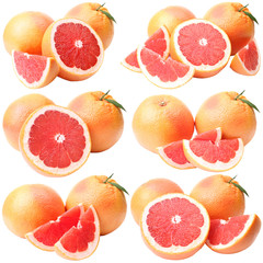 Grapefruit isolated on white background