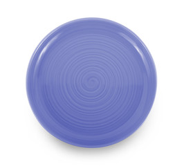 empty plate isolated on white background