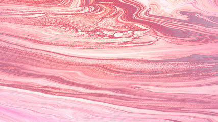 Pink Acrylic Pour Color Liquid marble abstract surfaces Design.