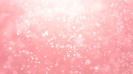 Abstract Pink bokeh defocus glitter blur background.