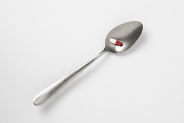 medicine vitamin for health care white background