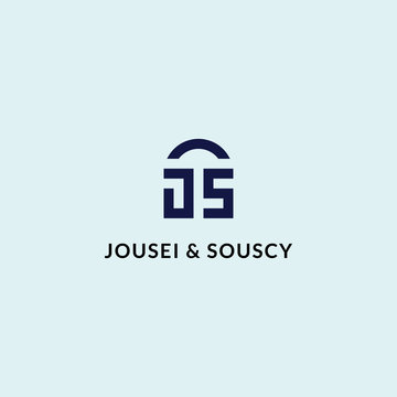 J letter logo with the concept of combining the letters J and S so that it looks luxurious