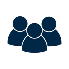 People vector icon. Group of humans sign