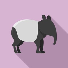 Armadillo icon. Flat illustration of armadillo vector icon for web design