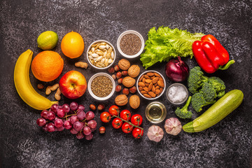 A set of products for vegetarian and vegan cooking.