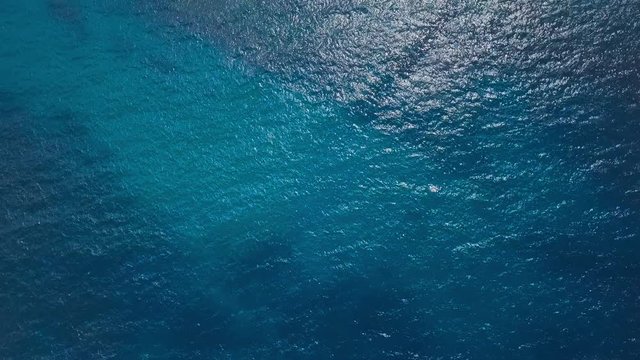 Ocean surface with sunlight reflection