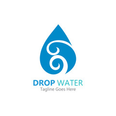 Creative Water drop Logo or icon Template vector illustration