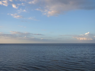 Seascape at bay of Campeche city at state of Tabasco in Mexico