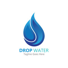 Creative Water drop Logo or icon Template vector illustration