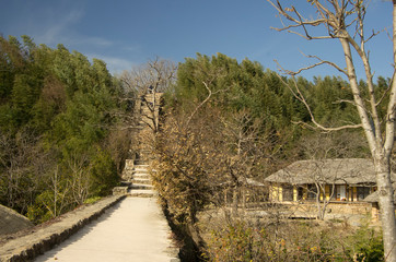 Old korean castle town in Suncheon, South Korea.  It was constructed at the age of Joseon Dynasty. 