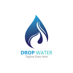 Fototapeta premium Creative Water drop Logo or icon Template vector illustration