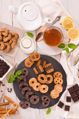 Shortcrust pastry biscuits.	