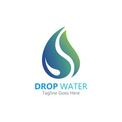 Creative Water drop Logo or icon Template vector illustration