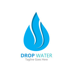 Creative Water drop Logo or icon Template vector illustration