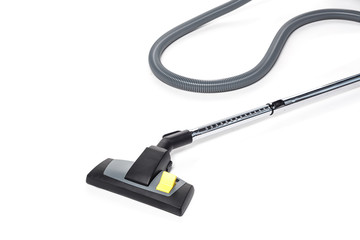 Vacuum cleaner brush and hose isolated