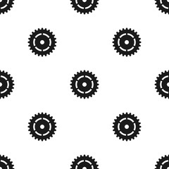 seamless vector cogwheel background. Pattern for design