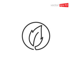 Nature Leaf Icon Logo Design Template