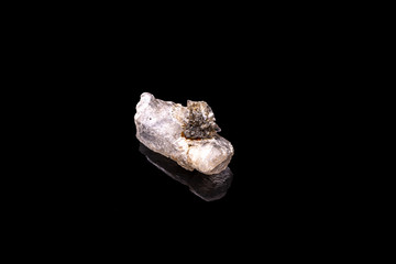 Close-up image of mountain pure quartz crystal
