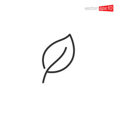 Nature Leaf Icon Logo Design Template