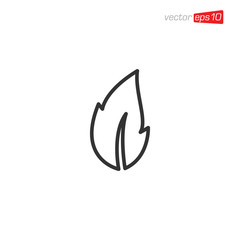 Nature Leaf Icon Logo Design Template