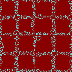 seamless pattern with hearts