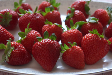 red strawberries very sweet from spain