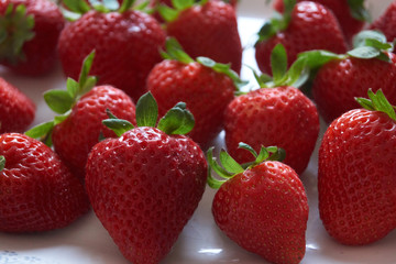 red strawberries very sweet from spain