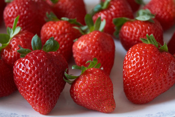 red strawberries very sweet from spain