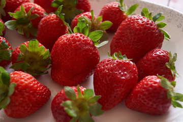 red strawberries very sweet from spain