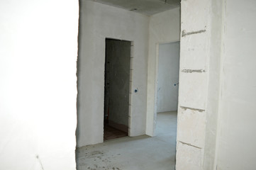 Construction of an apartment building, interior decoration of the apartment.