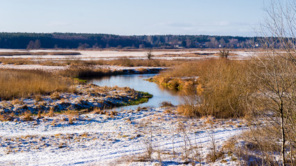 Zima na Podlasiu, Dolina Górnej Narwi, Polska © podlaski49