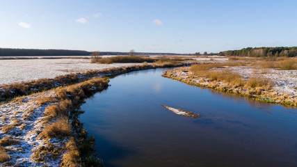 Zima na Podlasiu, Dolina Górnej Narwi, Polska © podlaski49