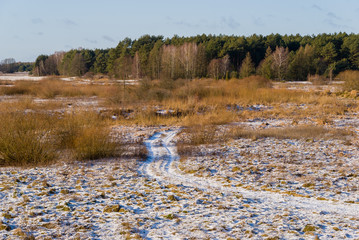 Zima na Podlasiu, Dolina Górnej Narwi, Polska © podlaski49