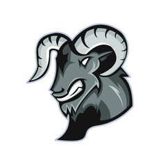 Goat esport mascot logo design