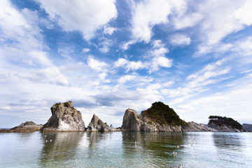 日本・岩手の三陸、浄土ヶ浜