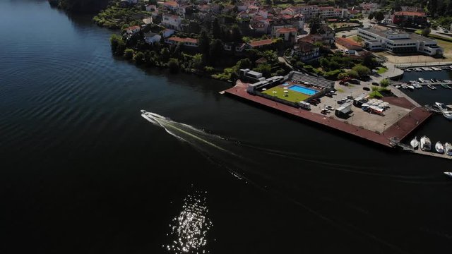 Getting close to the riverside village