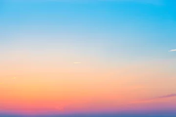 Selbstklebende Fototapeten Sunset or sunrise colorful pink, red, blue and orange beautiful sky © Pavlo Vakhrushev