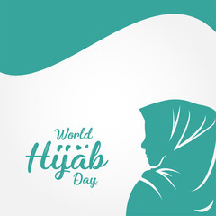 World Hijab Day Vector Template With Elegant Design