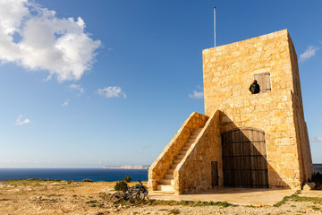 Fototapeta na wymiar Ghajn Znuber Observation Tower, Malta