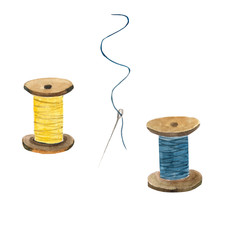 Watercolor illustration.