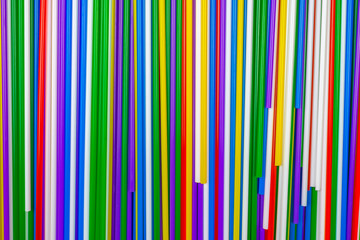 Fototapeta premium Colorful plastic tubules background.