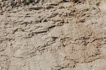 Fine beach sand in the summer sun
