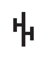 Fototapeta premium HH Initials Logo
