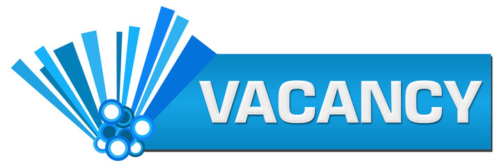 Vacancy Blue Graphical Horizontal 