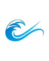 Fototapeta na wymiar Waves Logo