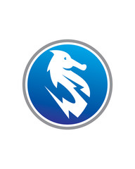 Electric Sea Horse Logo